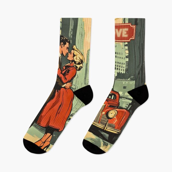 Item preview, Love, vintage cartoon style artwork, retro picture designed and sold by silent-violin.