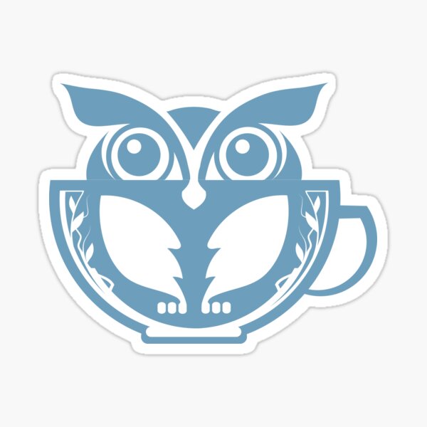 Teatime Owl Sticker