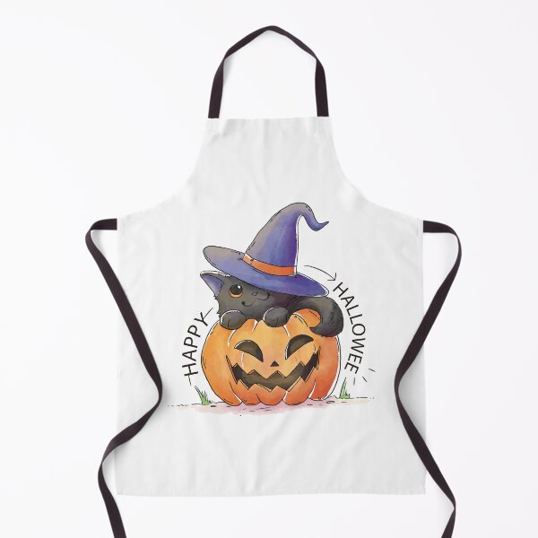 Item preview, Cat in pumpkin - Cute cat in pumpkin with witch hat for Halloween designed and sold by Virginiia89.