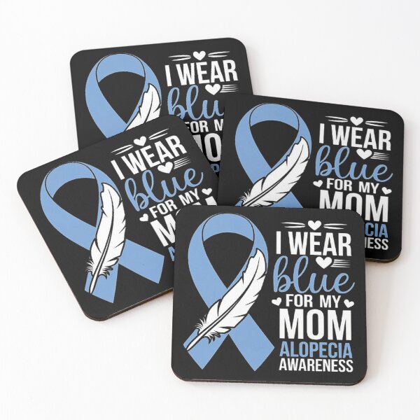 Item preview, I Wear Blue for My Mom - Alopecia Awareness Support Ribbon designed and sold by love3617.