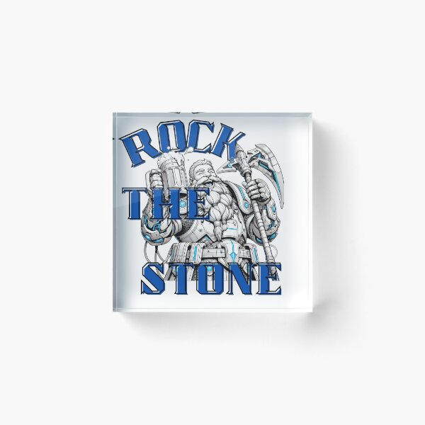 Item preview, "Rock the Stone" Futuristic Dwarf Design – Axe & Beer Power! designed and sold by NSB-Design.