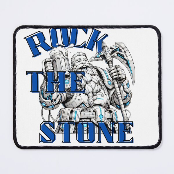 Item preview, "Rock the Stone" Futuristic Dwarf Design – Axe & Beer Power! designed and sold by NSB-Design.
