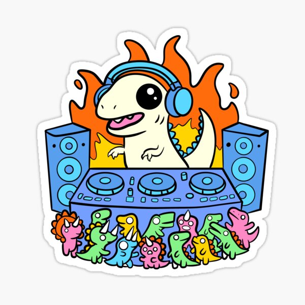 Artikel-Vorschau von Dino DJ, designt und verkauft von LAZRLZRD.