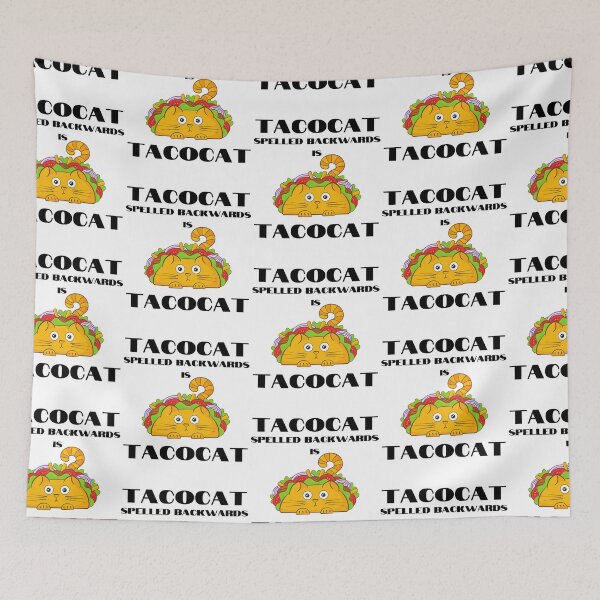 Item preview, Funny Palindrome Cat Taco Lover Grammar Teacher Humor Pun designed and sold by MagicSD Designs.