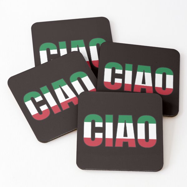 Item preview, Ciao Italian flag designed and sold by Freshinkshop.