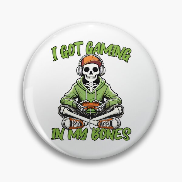 Item preview, Funny Halloween For Gamers Skeleton Gamer Cool Video Gaming Costume  designed and sold by Bad Kitty Designz.