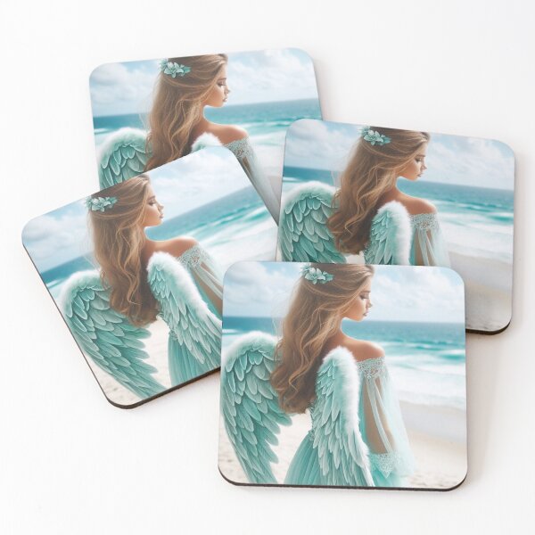 Item preview, Angel by the ocean in turquoise designed and sold by Angelstkw.