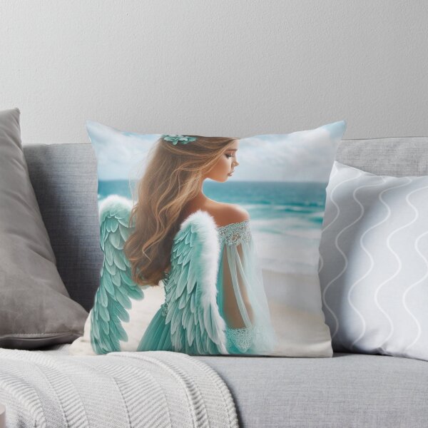 Item preview, Angel by the ocean in turquoise designed and sold by Angelstkw.
