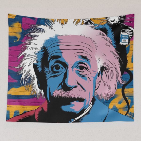 Item preview, Albert Einstein Banksy designed and sold by martin max.