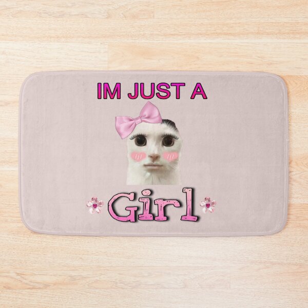 Item preview, I'm just a girl cat meme designed and sold by Esmeraldas2.