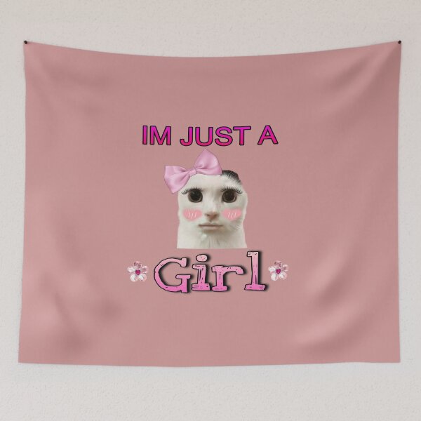 Item preview, I'm just a girl cat meme designed and sold by Esmeraldas2.
