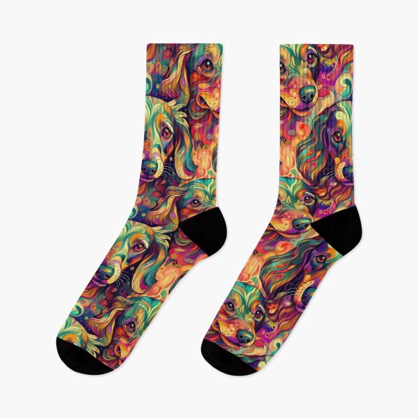 Item preview, Colorful Abstract Dachshund Art – Vibrant Dog Lover Design designed and sold by Ladyfyre.