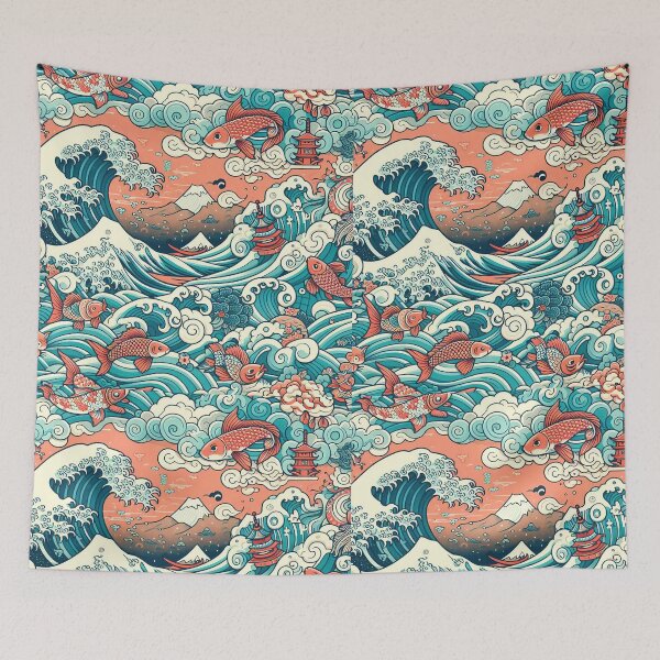 Item preview, Japanese style fabric pattern. designed and sold by Ball-Naphat.