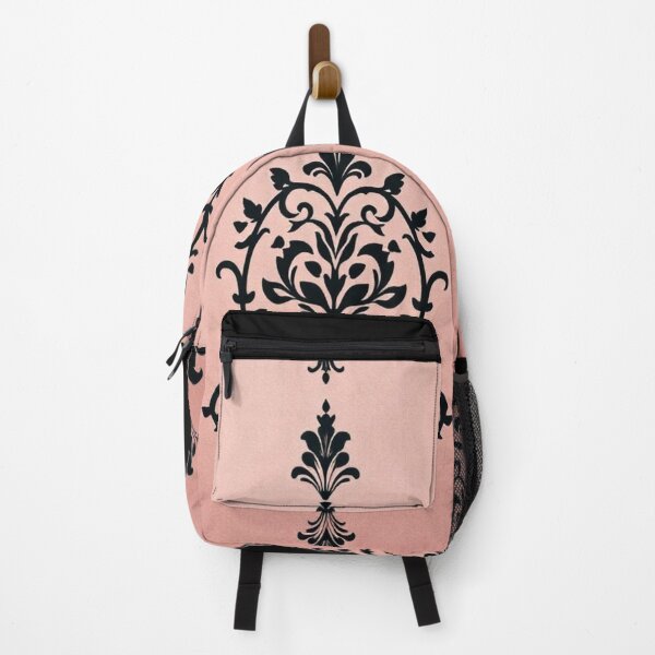 Item preview, Matte Pink & Black Damask designed and sold by DesignsByPrnces.