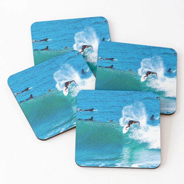Item preview, "Hitting the turn" | Surfing at Winki Pop designed and sold by BigBenHolt.
