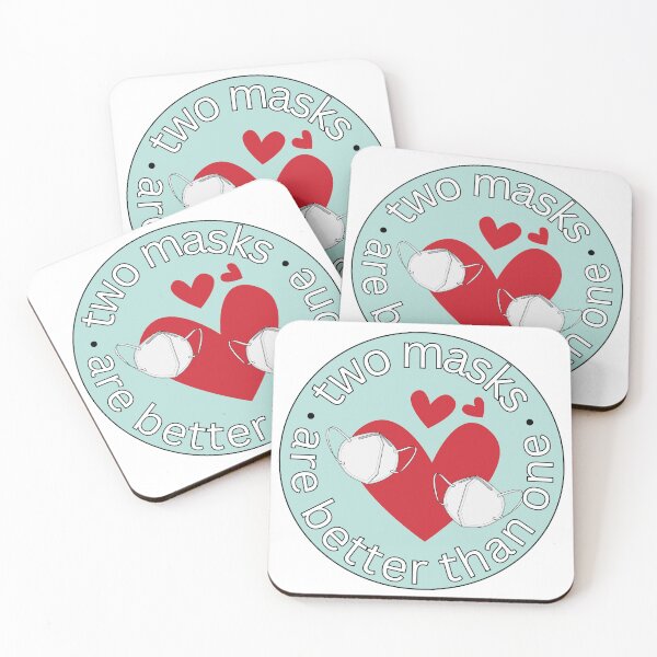 Item preview, Two Masks are Better than One - Community Care designed and sold by sarahelainepdx.