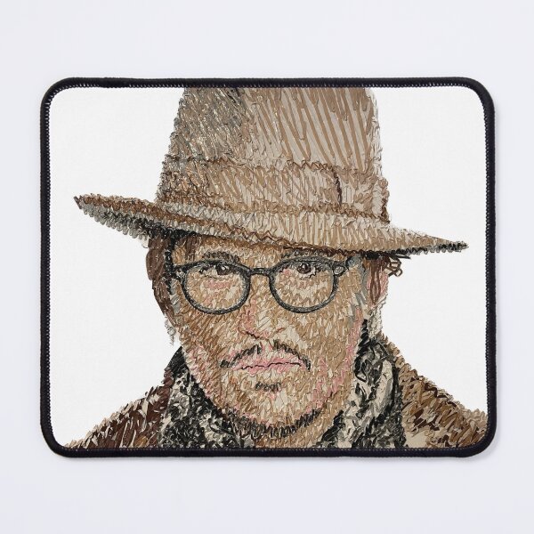 Item preview, Johnny Depp Duct Taped Portrait™️ by Delao®️ designed and sold by Artbydelao.