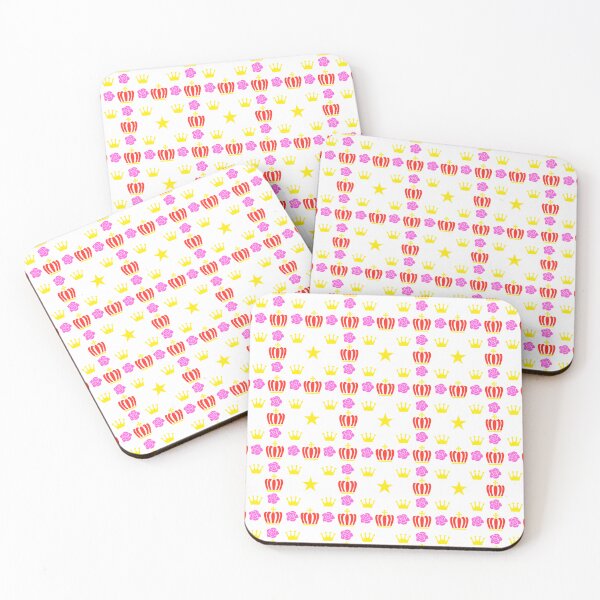 Item preview, A pattern of crowns, stars, and roses is displayed in a bright designed and sold by PWDigitalArt.