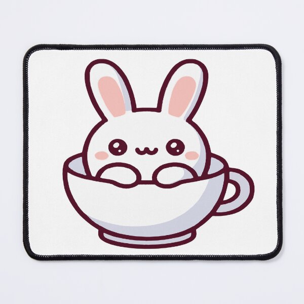 Item preview, Cup rabbit, rabbit in kawaii chibi style in a cup designed and sold by AdrianMDesigns.