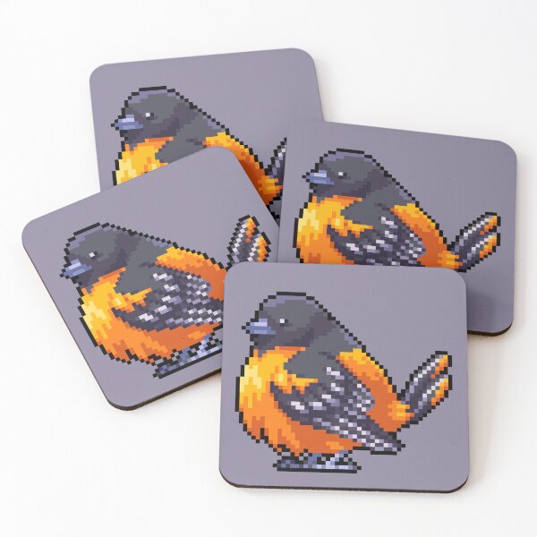 Item preview, pixel baltimore oriole designed and sold by Shalmons.