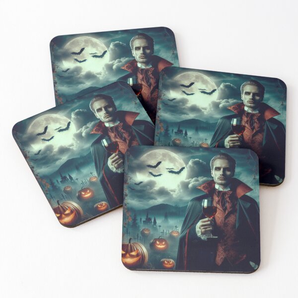 Artikelvorschau, Vollmond -Vampir, Halloween -Kürbis, Halloween -Vampir, Halloween in der Nacht entworfen und verkauft von Expressions-Sel.
