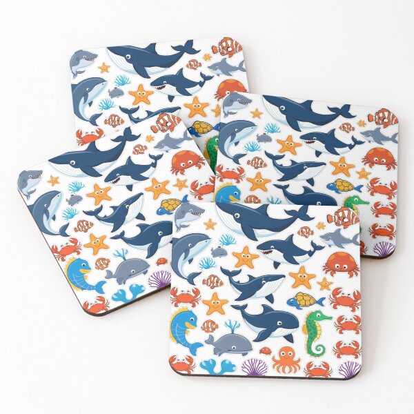 Item preview, sea animal cartoon designed and sold by PeckyPom.
