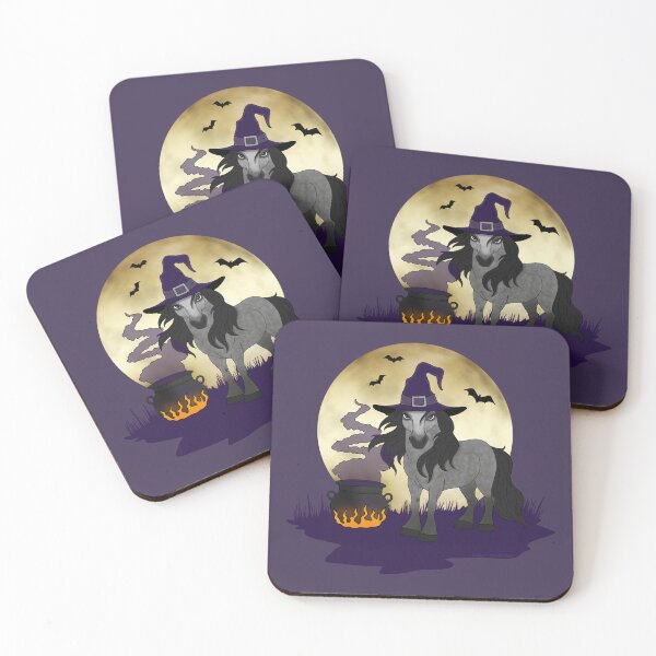 Item preview, Magical Witch Pony Standing Next to Cauldron designed and sold by DappledMoon.