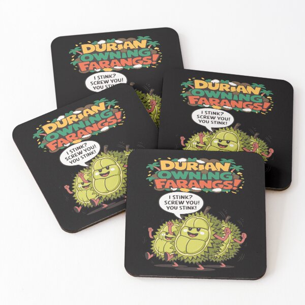 Item preview, Durian Owning Farangs – Funny Thailand Fruit Humor Design designed and sold by CoolCrazyQuirky.
