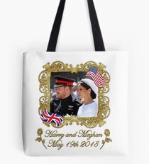 Prince Harry und Meghan Markle Königliche Hochzeit Tote Bag