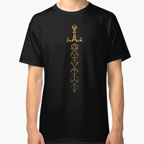 Dice Set Sword Tabletop RPG Gaming Classic T-Shirt