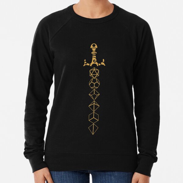 Dice Set Sword Tabletop RPG Gaming Lightweight Sweatshirt
