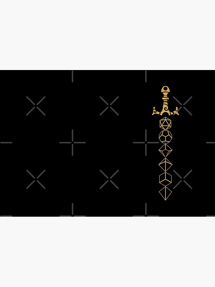 Dice Set Sword Tabletop RPG Gaming by pixeptional