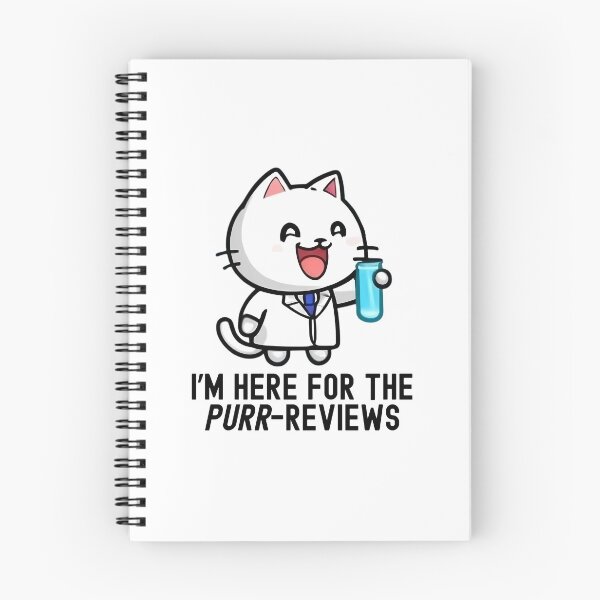 Item preview, I'm Here For The Purr-Reviews | Funny Professor | Science Cat | Experiment Cat | Geeky Cat Lover | Laboratory Cat | Professor Humor designed and sold by jadedscientist.