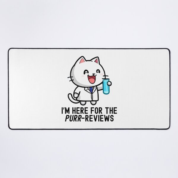 Item preview, I'm Here For The Purr-Reviews | Funny Professor | Science Cat | Experiment Cat | Geeky Cat Lover | Laboratory Cat | Professor Humor designed and sold by jadedscientist.