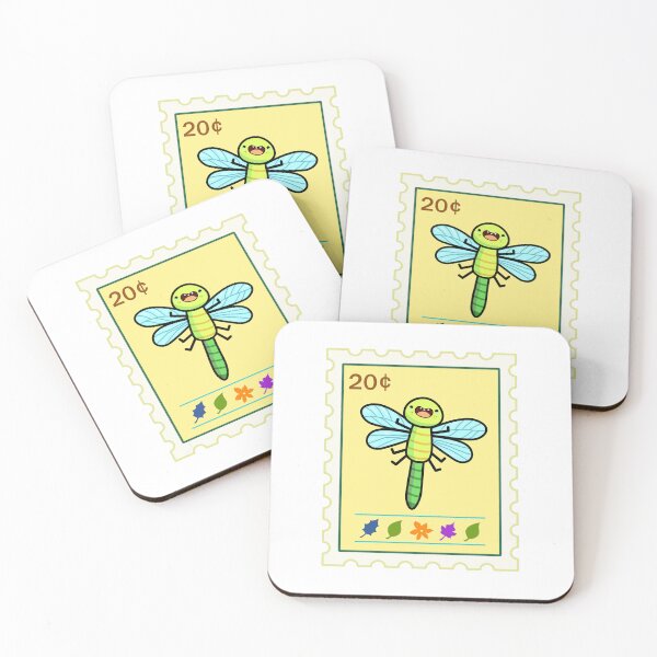 Item preview, Kawaii Dragonfly Stamp designed and sold by kawaiilife.