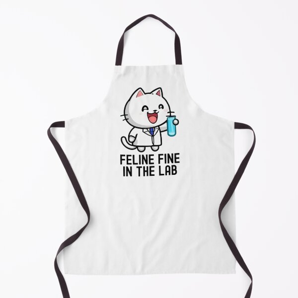 Item preview, Feline Fine In The Lab | Science Cat | Experiment Cat | Geeky Cat Lover | Laboratory Cat | Geek Cat | Nerd Cat designed and sold by jadedscientist.