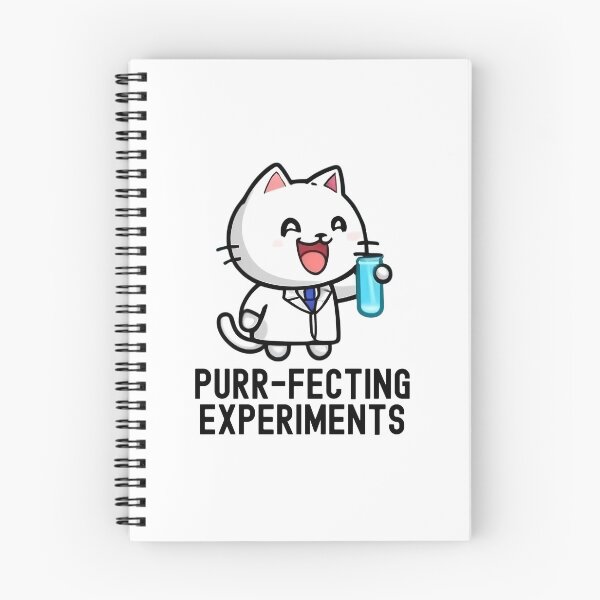 Item preview, Purr-fecting Experiments | Science Cat | Experiment Cat | Geeky Cat Lover | Laboratory Cat | Geek Cat | Nerd Cat designed and sold by jadedscientist.