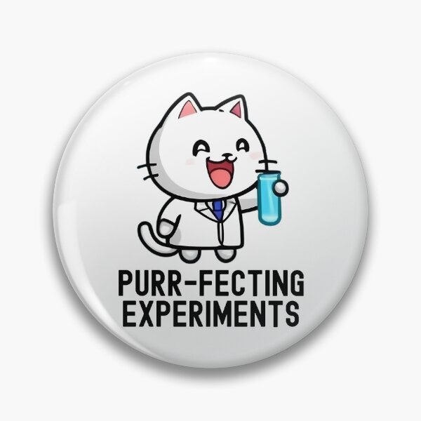 Item preview, Purr-fecting Experiments | Science Cat | Experiment Cat | Geeky Cat Lover | Laboratory Cat | Geek Cat | Nerd Cat designed and sold by jadedscientist.