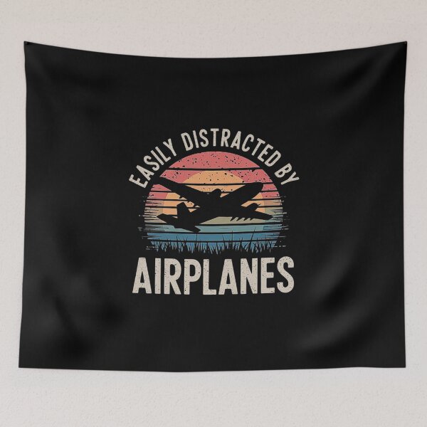 Item preview, Easily Distracted by Airplanes – For Aviation Lovers designed and sold by love3617.