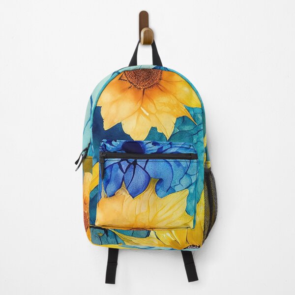 Item preview, Sonnora - Sunflowers glow in blue (4/4) designed and sold by sabantha.