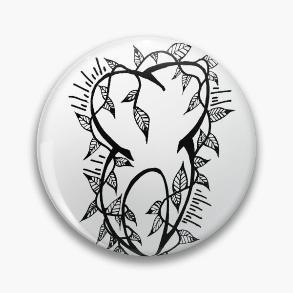 Item preview, Exotic Tooth In Leaf Vines Tattoo Style designed and sold by KayTurtless.