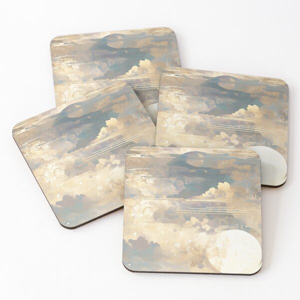 Item preview, Contemporary abstract skyscape with textures designed and sold by mind-coloring.