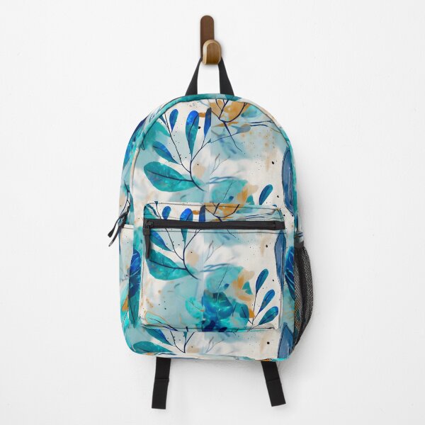 Item preview, Blue and gold floral pattern designed and sold by teach92.