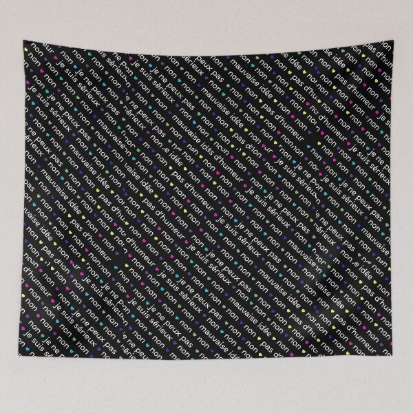 Item preview, Just Don't French Aesthetic Warning designed and sold by LivingRoomZoo.