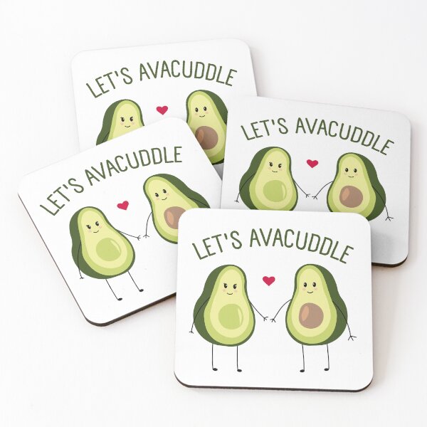 Item preview, Let’s Avacuddle: Cute and Fun Design for Avocado Lovers and Couples designed and sold by DesignDazzles.