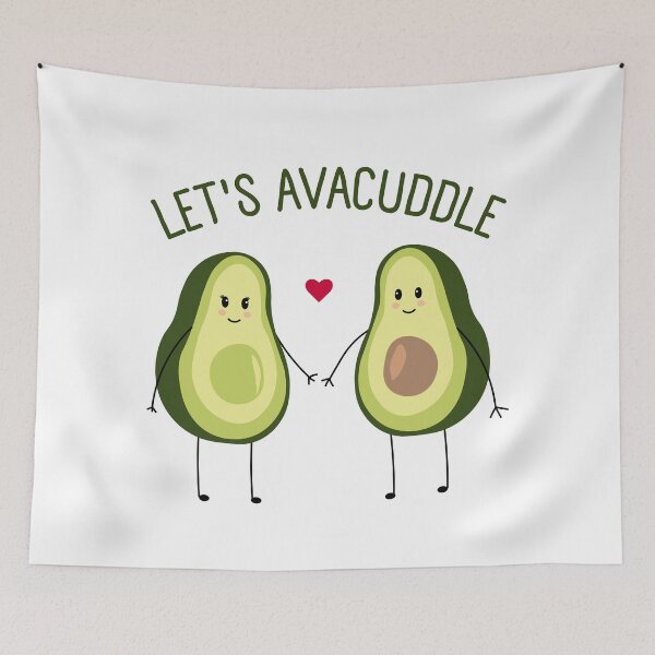Item preview, Let’s Avacuddle: Cute and Fun Design for Avocado Lovers and Couples designed and sold by DesignDazzles.