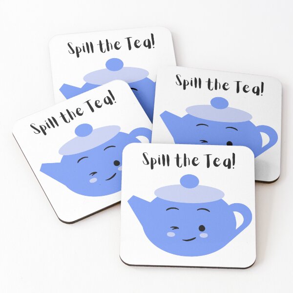 Item preview, Spill the Tea - Cute Teapot Design designed and sold by LaughingLabCoat.