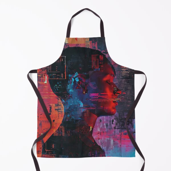 Item preview, Women portraits, digital distortion, intense glitch colors designed and sold by Piotrek0001.