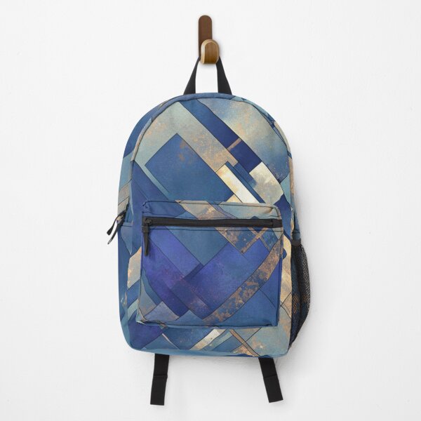 Item preview, Abstract skyscape, Blue Gold White designed and sold by mind-coloring.