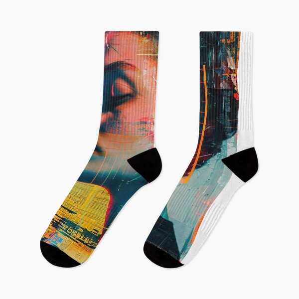Item preview, Women portraits, digital distortion, intense glitch colors designed and sold by Piotrek0001.